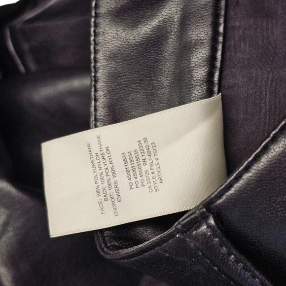 Aritzia Wilfred Free  Oracle Pant Size 6 Faux Leather Balloon Pants Black - Picture 9 of 9